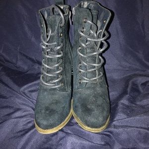 Boots-Target- Navy Faux Suede